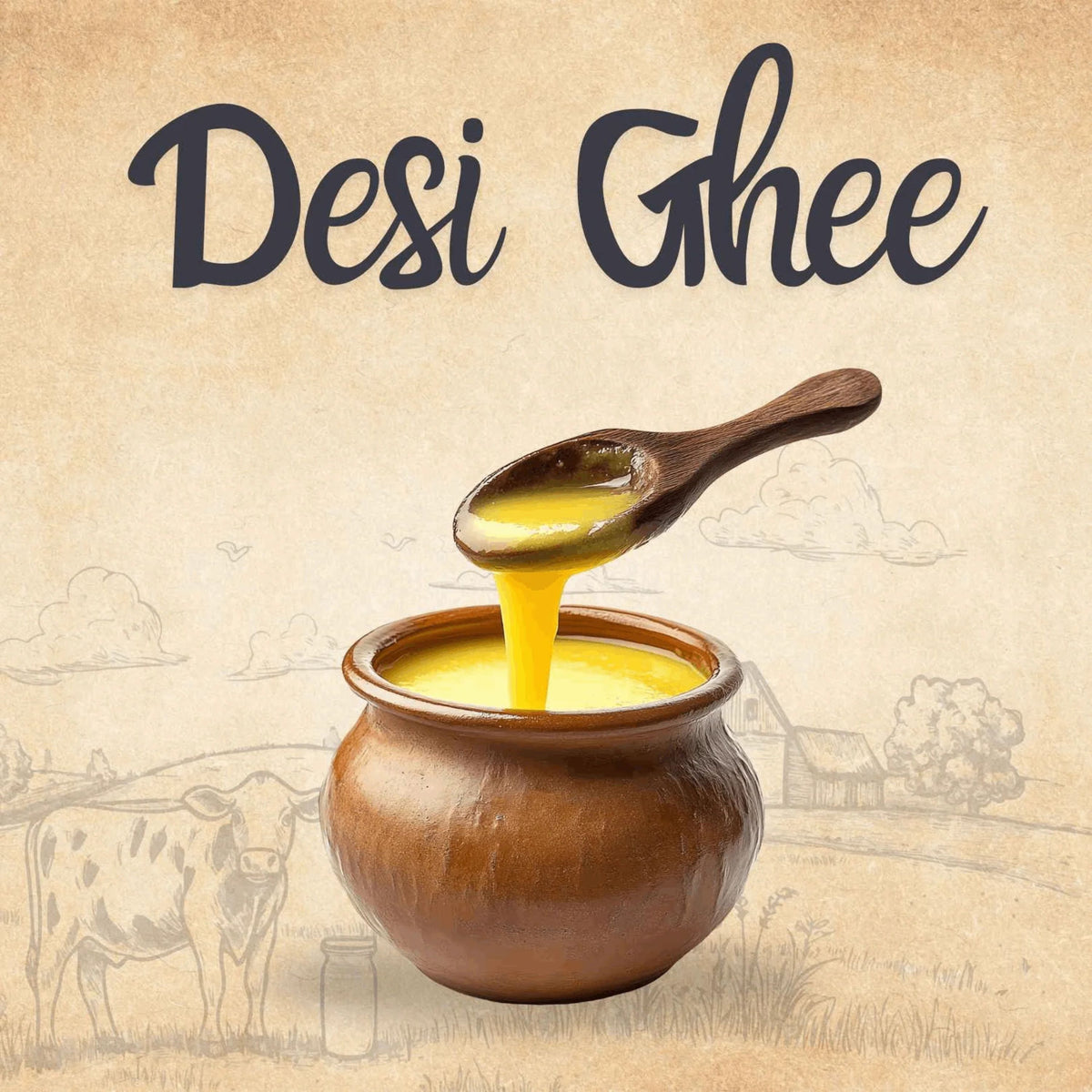 Organic Desi Ghee - 100% Pure & Natural